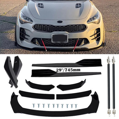 For Kia Stinger Optima Forte Front Rear Bumper Lip Spoiler Side Skirt Rear Lip