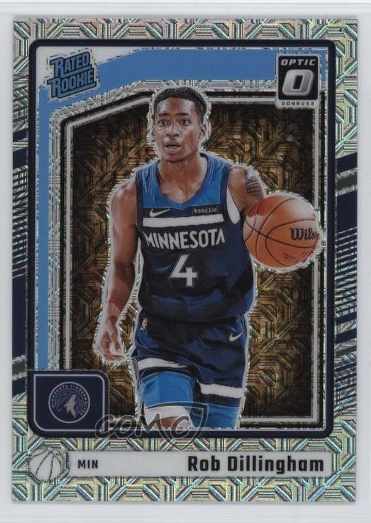 2024-25 Panini Donruss Optic Rated Rookie Choice Prizm Rob Dillingham #259 pe8