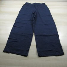 Denim  Co Pants Womens Extra Small P Blue Wide Beach Jersey d co Beach A3