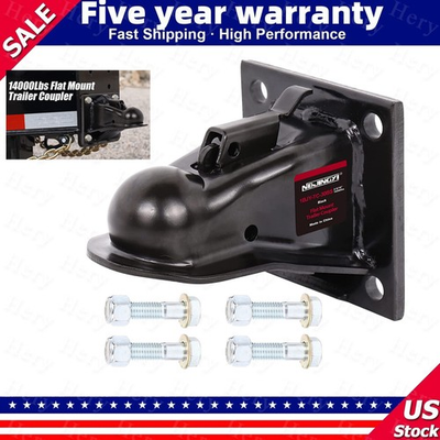#ad Trailer Coupler 14000 LB Heavy Duty For 2 5 16quot; Hitch Ball Flat Mount Bolt on $46.31