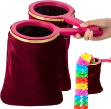 Wettarn 2 Pcs Magic Props Change Bag with Zipper Twisting...