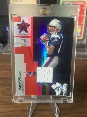 Jersey # Match 2007 Leaf Rookies & Stars Randy Moss #60 Ruby Materials (84/250)