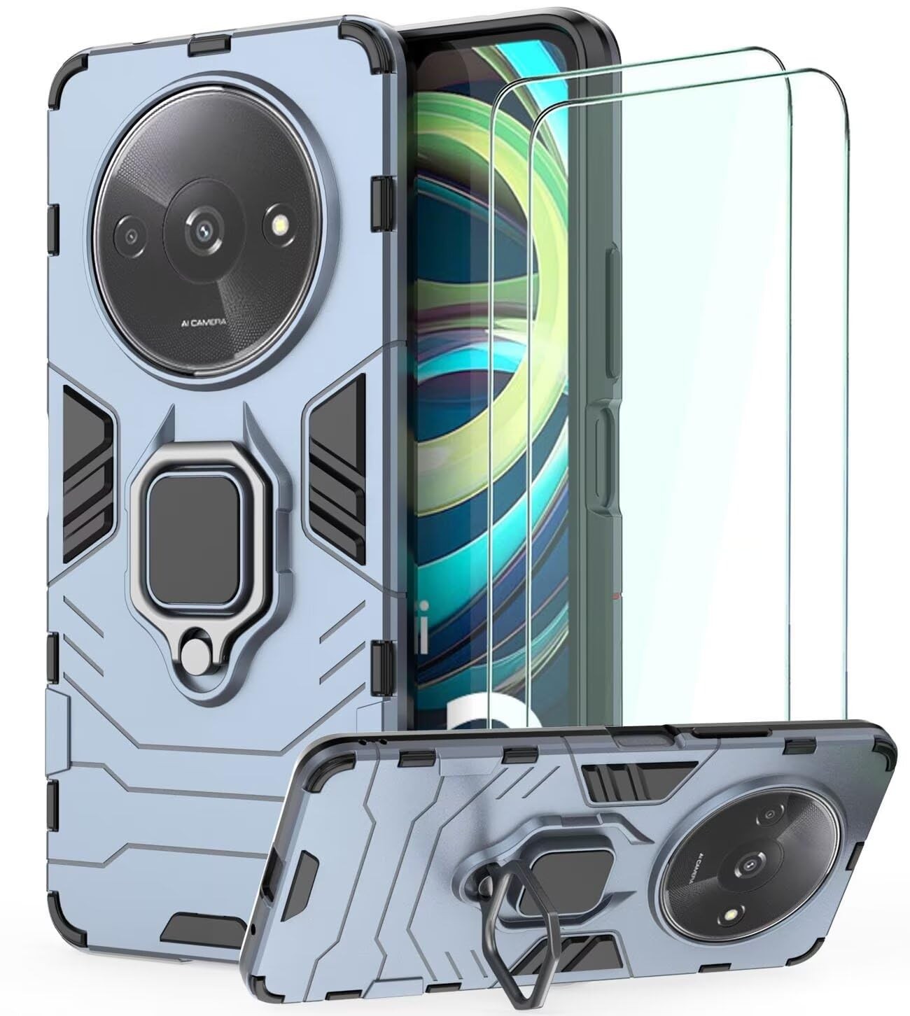 Coque Xiaomi Redmi A3 antichoc pour les trajets quotidiens avec support voiture