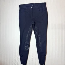 SmartPak Piper Black Full Seat Breeches Size 36L Horseback Riding Equestrian