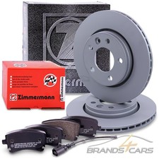 ZIMMERMANN BREMSSCHEIBEN + BELÄGE +WK HINTEN FÜR VW MULTIVAN BUS T5
