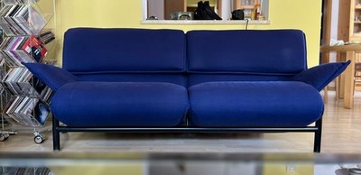 Sofa Zweisitzer Cassina Veranda, blau, gebraucht, Designklassiker, reduziert