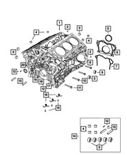 Genuine Mopar Short Block Engine Pin Kit 68146903ab