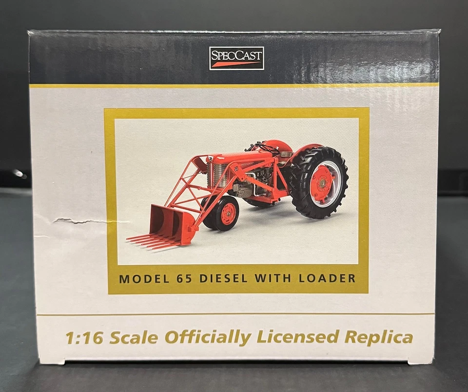 Massy Ferguson 65 Narrow Front Siesel Tractor with Loader by SpecCast 1/16 Scale - Image 3 of 4