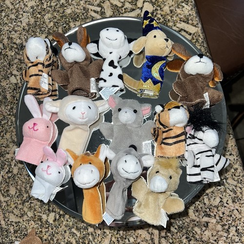 Sensory Toy Plush Finger Puppets 4 Felt Baby Sensory Play, Toddler, Learning