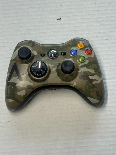 Microsoft Xbox 360 Wireless Halo 4 Camouflage Camo OEM Controller - Tested