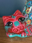 Cat Hand Painted Talavera Hecho En Mexico Pottery Damage Free Preowned — photo 2