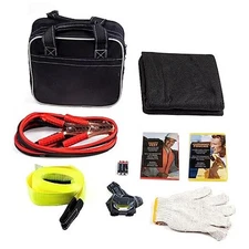  Heavy Duty and Portable Ultimate Auto Safety Kit for Roadside Emergencies 