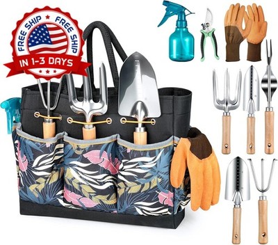 Juego de herramientas de jardin con bolsa de almacenamiento para mujeres de el
