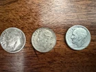 Lot of 3 90% Silver Roosevelt Dimes 10C Circulated 1948 1948 S 1948 D