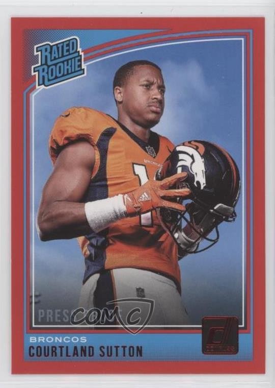 2018 Panini Donruss Rated Press Proof Red Courtland Sutton #312 Rookie RC 0v4e