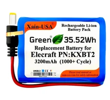 3200mAh KXBT2 Li-ion Battery for Elecraft KX2 & KH1 | Rechargeable, 1000+ Cycles