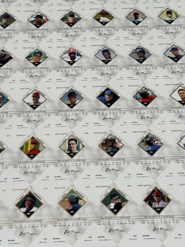 RARE! 2003 Just Memorabilia GOLD UNCUT Sheet 28x40 Hamels Felix Hernandez Cano - Picture 16 of 20