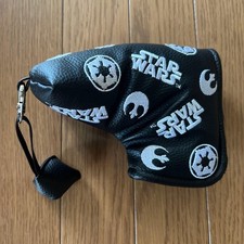 Star Wars Golf Putter Head Cover Black Magnet Pin Shape Used