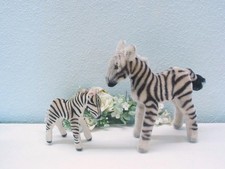 2x STEIFF ZEBRA, 12/22 cm with ID's