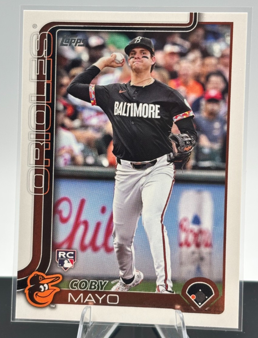 2025 Topps Series 1 #20 Coby Mayo RC - Baseball Card Orioles
