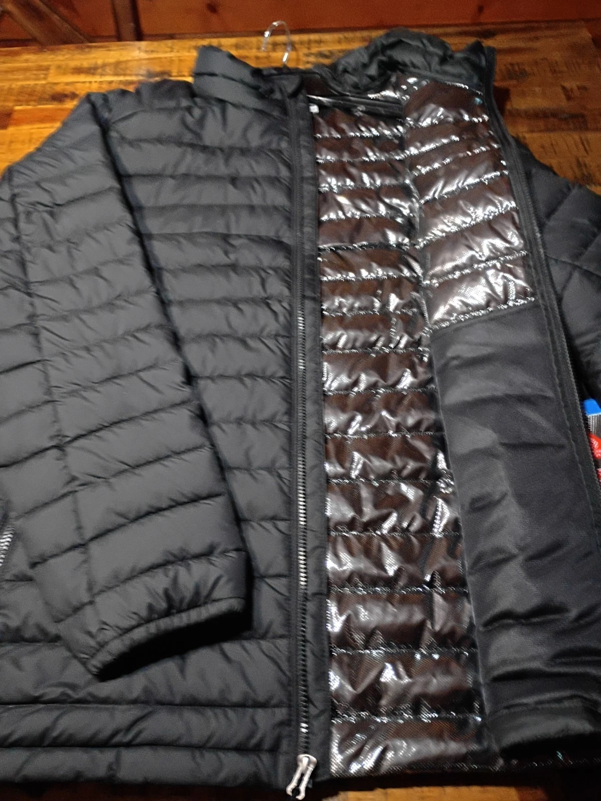 MENS Columbia White Out Omni Heat SILVER DOT Puffer Jacket Black Sz 2X Tall 2XT
Opens in a new windo