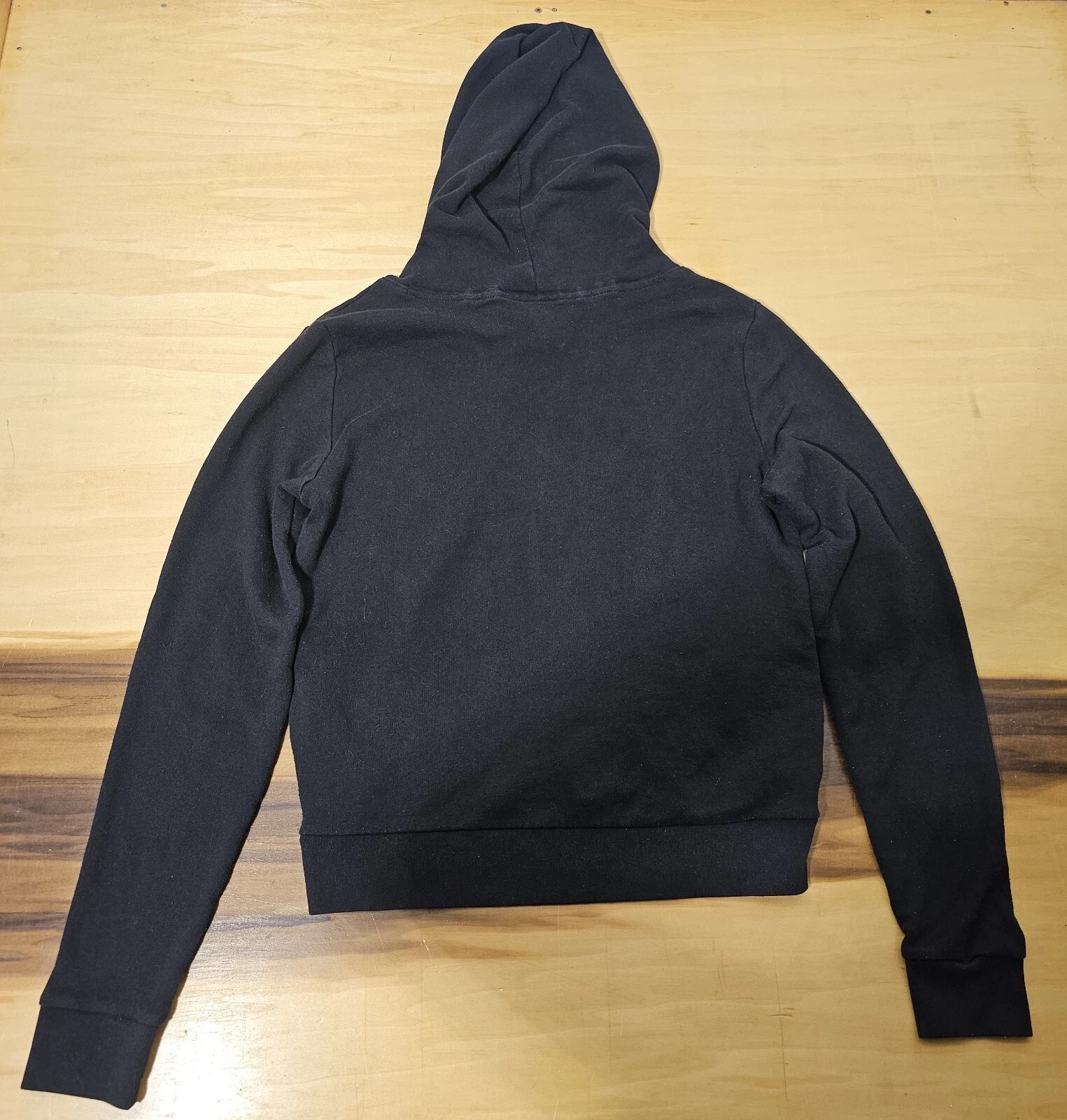 UNDERCOVER Victoria’s Secret Pullover Rosa Felpa con Cappuccio e Tasche Nero Donna Med