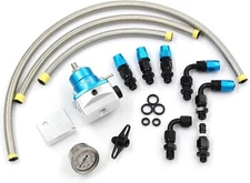 Adjustable Universal 6AN Fuel Pressure Regulator Kit EFI Bypass Return 0-100psi