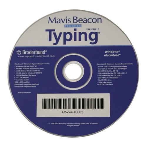 Mavis Beacon Teaches Typing: Version 17 Broderbund Windows / Macintosh CD Only - Picture 4 of 5