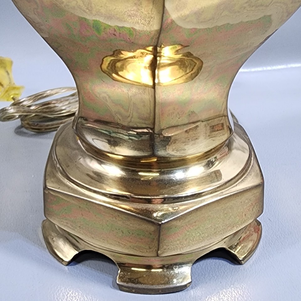 Vintage Small Brass Table Lamp Bedside Vanity Light 11 1/2" Tall eBay