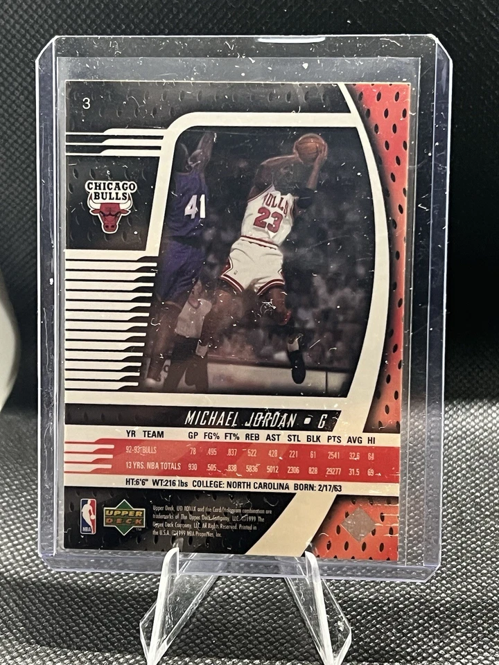 1999-00 Upper Deck Ionix Michael Jordan Chicago Bulls #3 - Image 2 of 2
