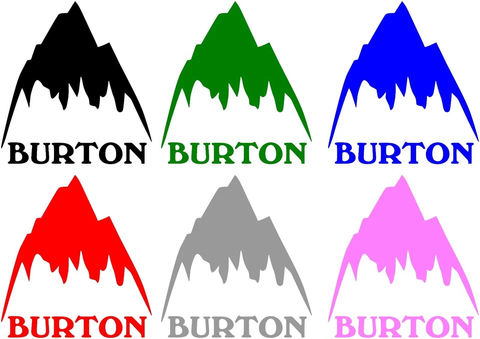 UN-BRANDED BURTON mountain vinyl sticker decal snowboarding