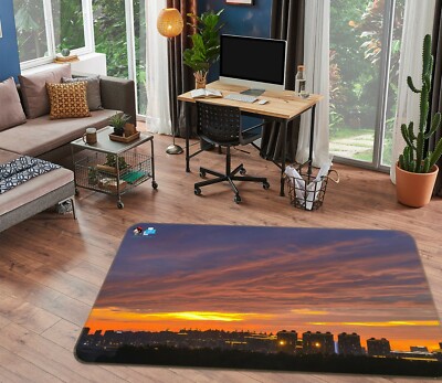 3D Sunset Sky ZHUA39 Game Non Slip Rug Mat Photo Carpet Amy