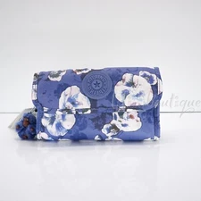 NWT Kipling KI1479 Daisee Pouch Toiletry Cosmetic Case Nylon Winter Bloom Multi