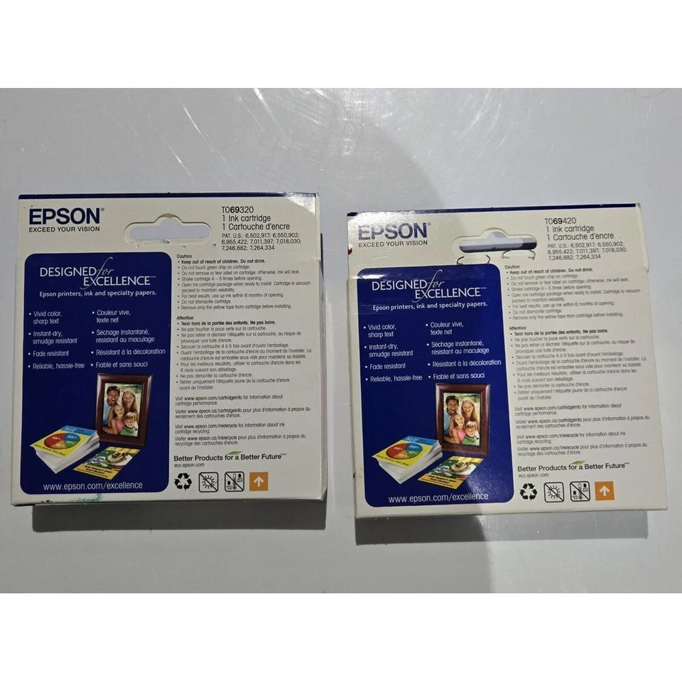 Epson 68 Yellow And Magenta printer ink cartridges - Image 2 of 4