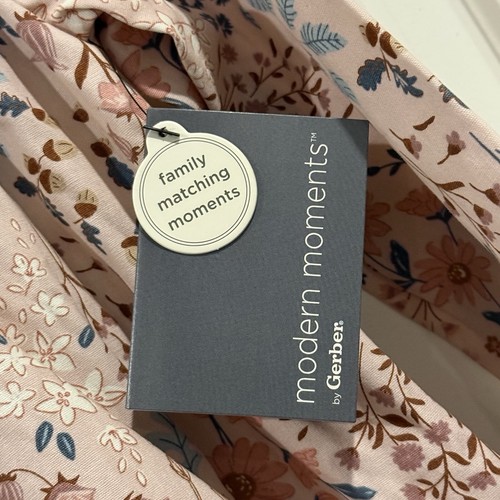 Modern Moments by Gerber Light Pink Floral Print Dress Toddler Girl 4T NWT NEW - Picture 6 of 12