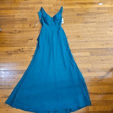 Jenny Yoo Delaney Tie Back V Neck Sleeveless Bridesmaid Maxi Dress Size 2 Women'