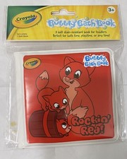 Crayola Bubbly Bath Book Rockin' Red Ages 3  Up Fun in the Tub