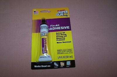 Original Super Glue Fix-All Adhesive 5/8 oz. Tube NEW Wood Metal & Rubber!!