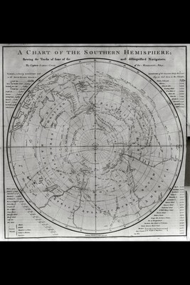 Photo:A Chart of the Southern Hemisphere,Captain James Cook