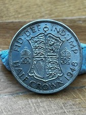 King George VI - 1948  Half Crown Coin . ref X 51
