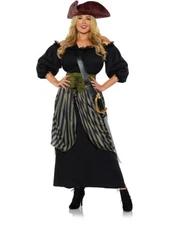 Women's Renaissance Lady Seven Seas Pirate Dress Costume
