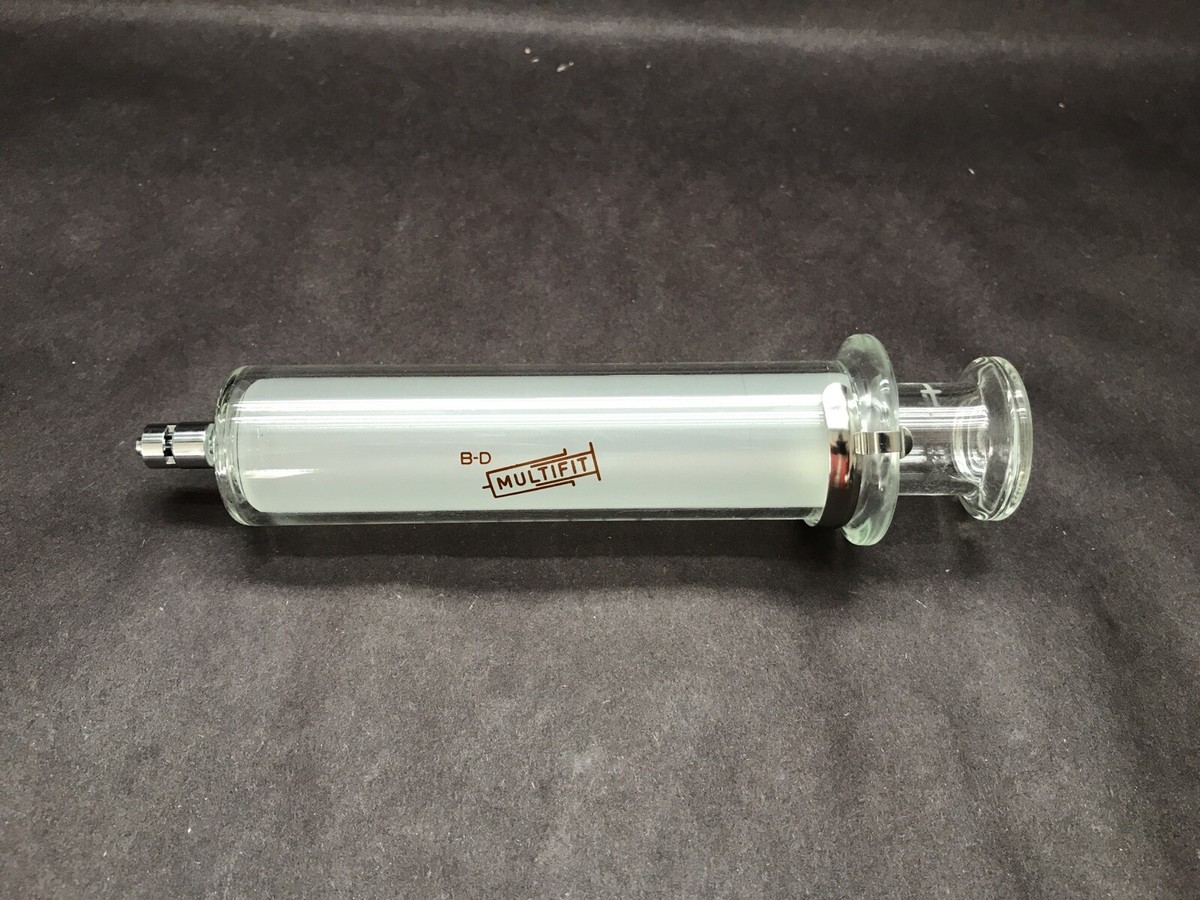 BD Multifit 50cc Glass Graduated Luer Lok Tip Syringe 14-823