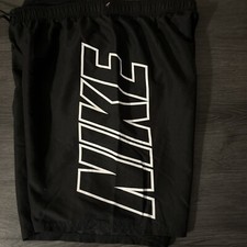 Nike Volley Swim Trunk Board Shorts 9  Black/White Men's Sz XL NESS9508-001 NEW