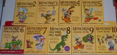 MUNCHKIN BUNDLE 2 3 4 5 6 7 8 9 10 NEW CARD GAME EXPANSION SET LOT GAMES