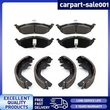Front Rear Brake Pads & Drum Brake Shoes for 1995-2005 Dodge Neon