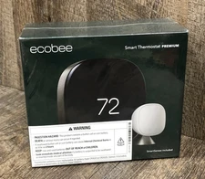 SEALED Ecobee Smart Thermostat Premium + White SmartSensor Brand NEW Fast Ship!
