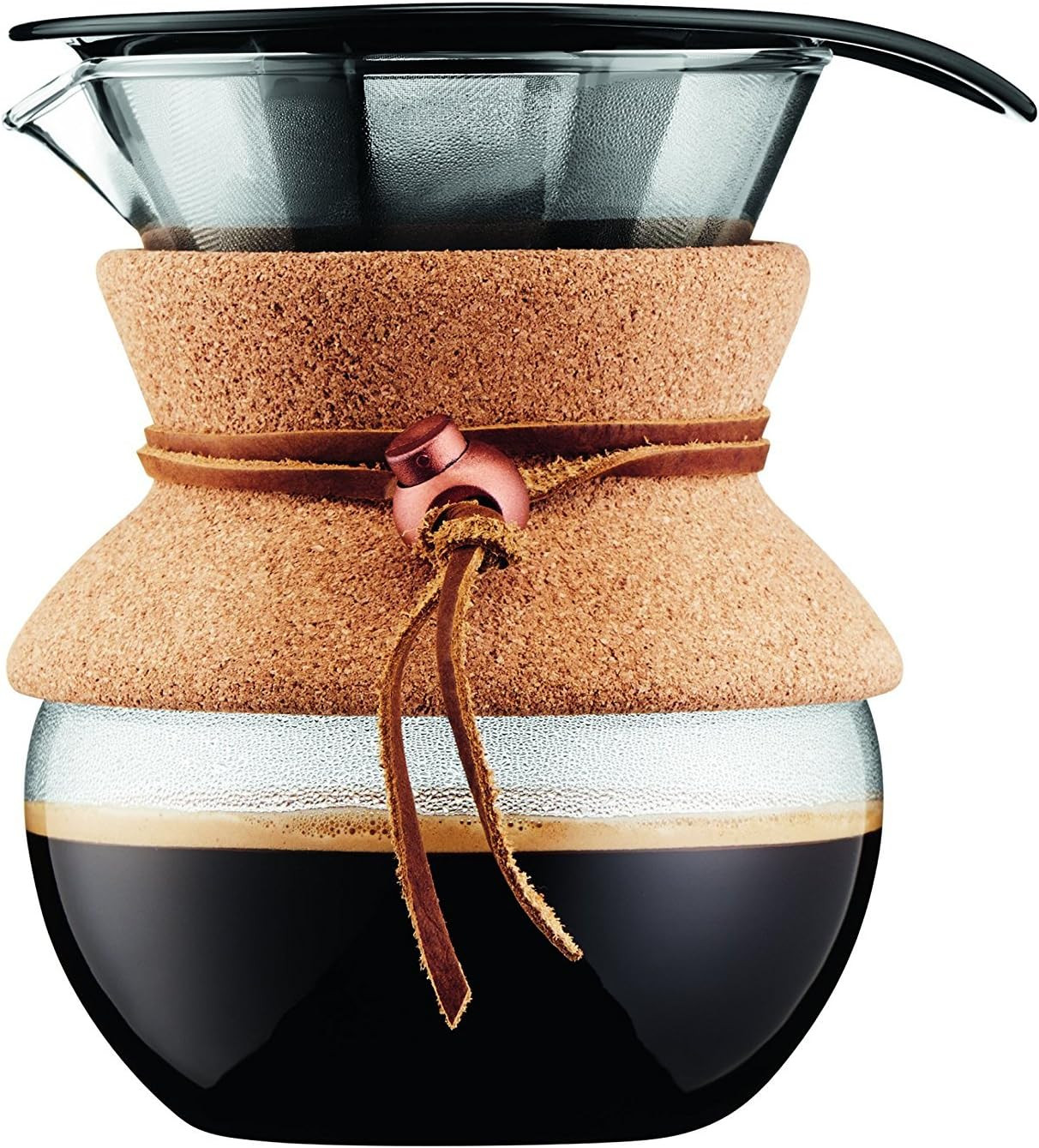 17Oz Pour over Coffee Maker, High-Heat Borosilicate Glass wi