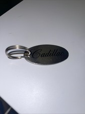 Cadillac Swib Solid Brass Vintage Keychain Fob Keyring 1970’s See Pictures
