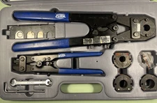 Zurn PEX Multi-Head Crimp Tool Kit – Plumbing Crimper Set  ⅜ , 1/2, ⅝,   3/4 in