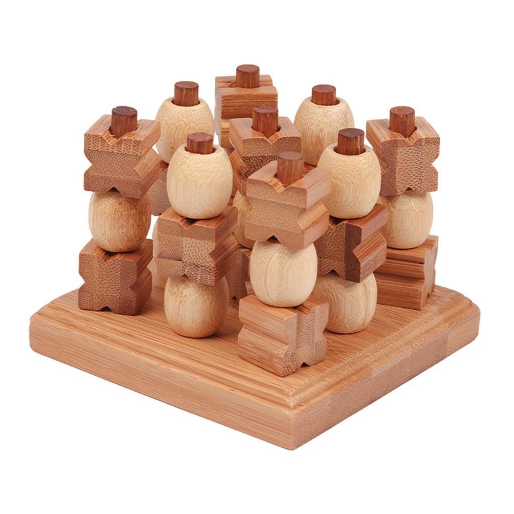 3D Brettspiel Tic Tac Toe XO Chess Puzzlespiel Eltern-Kind Spielzeug